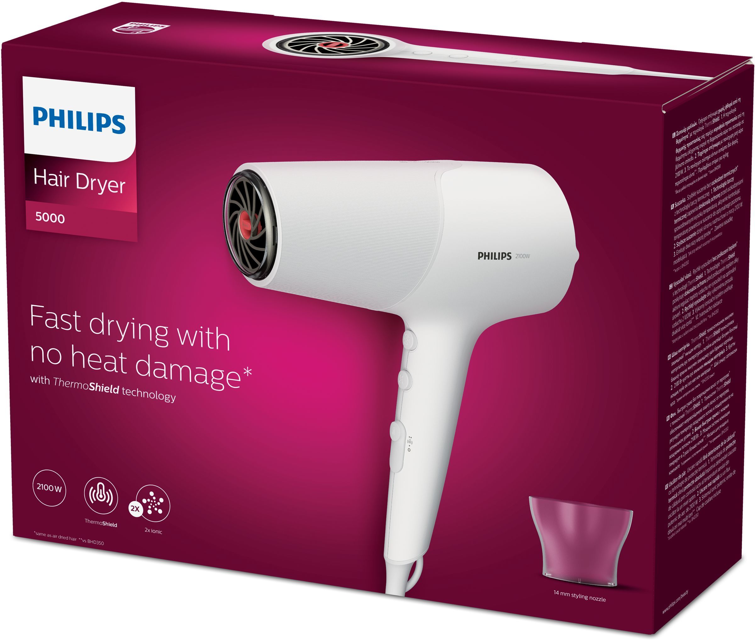 Philips 5000 series BHD500/00 hair dryer 2100 W White_2