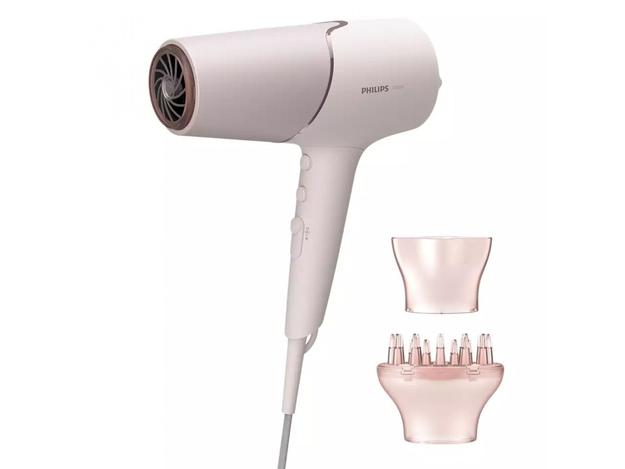 Philips 5000 series BHD530/00 hair dryer 2300 W Pink, White_2