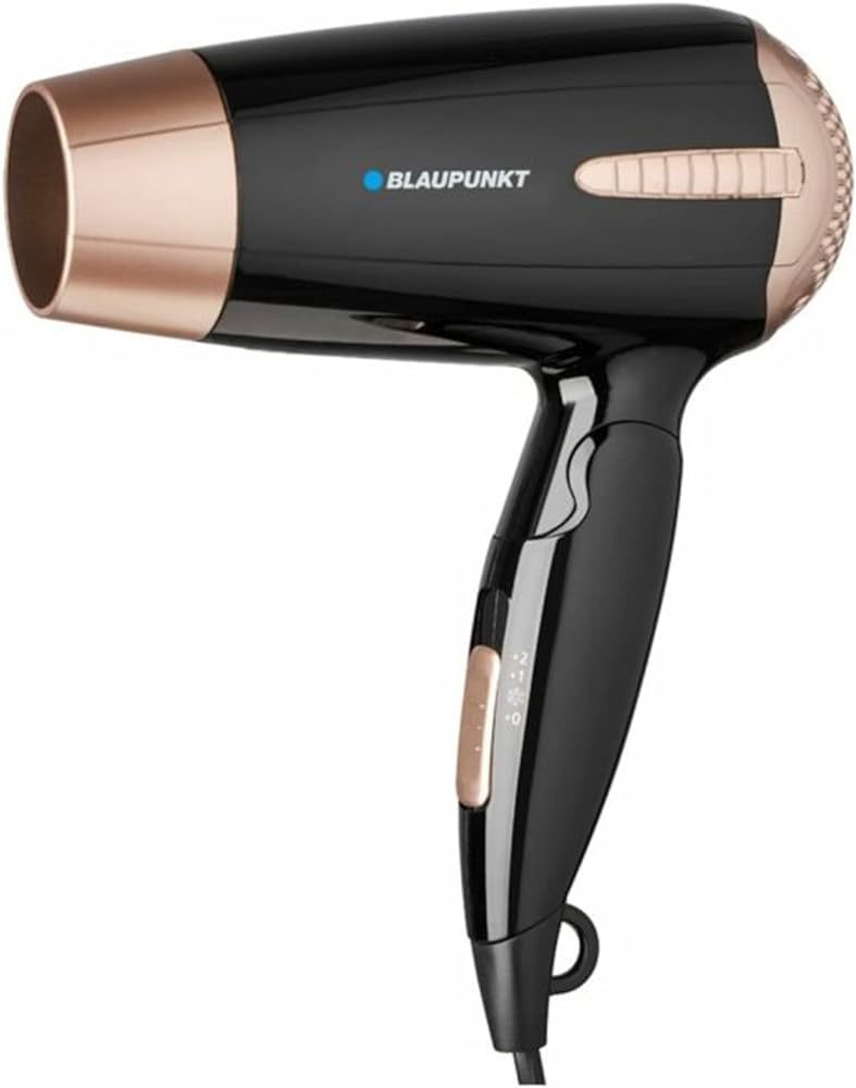 Blaupunkt Hairdryer HDD301BK, 1200W, black-gold_1