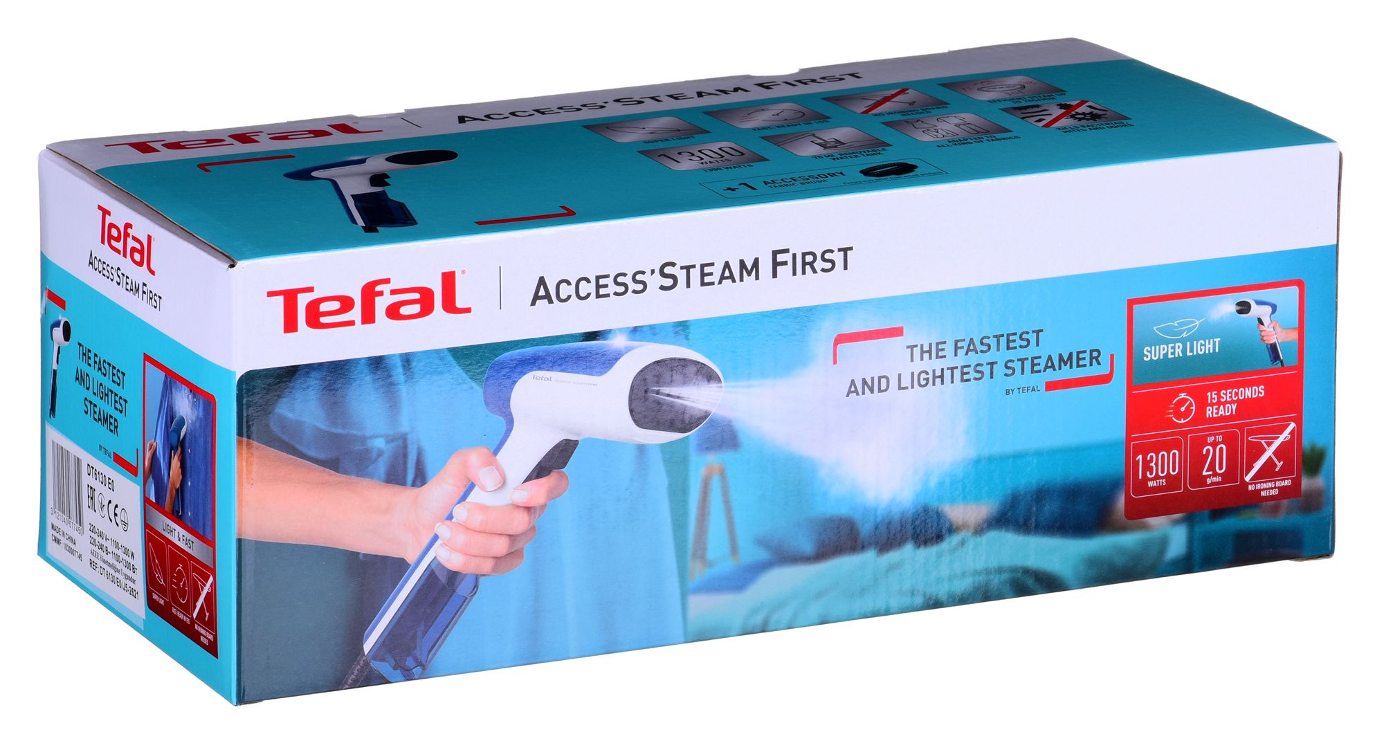 Tefal DT613 Handheld garment steamer 70 L 1300 W White, Blue_8