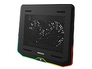 Gembird NBS-2F15-05 Compact dual-fan notebook cooling stand with LED backlight, black_3