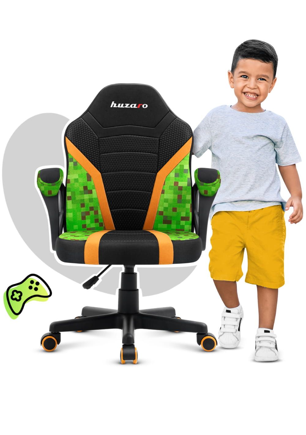 Gaming chair for children Huzaro Ranger 1.0 Pixel Mesh_2