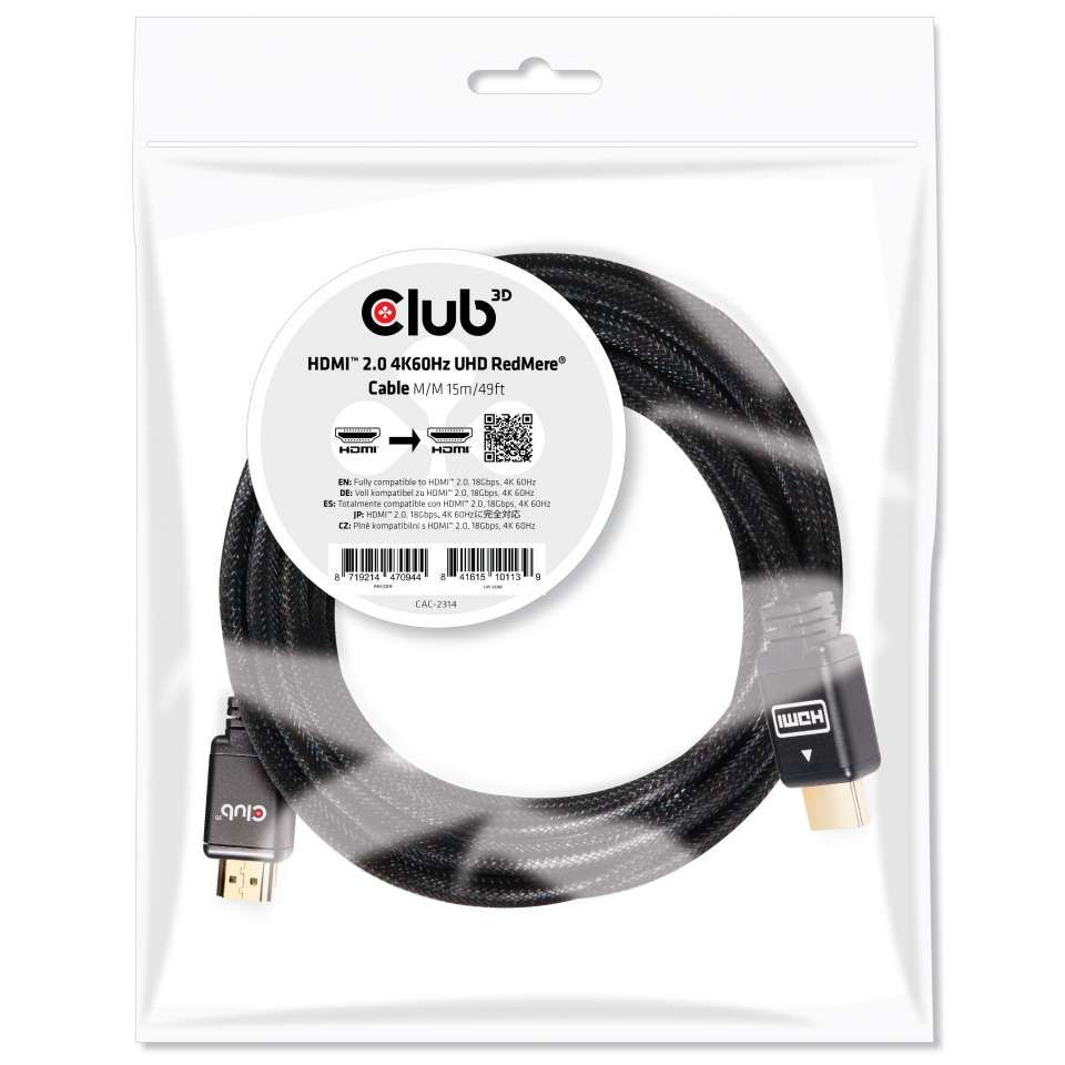 CLUB 3D HDMI 2.0 4K60Hz RedMere cable 15_2