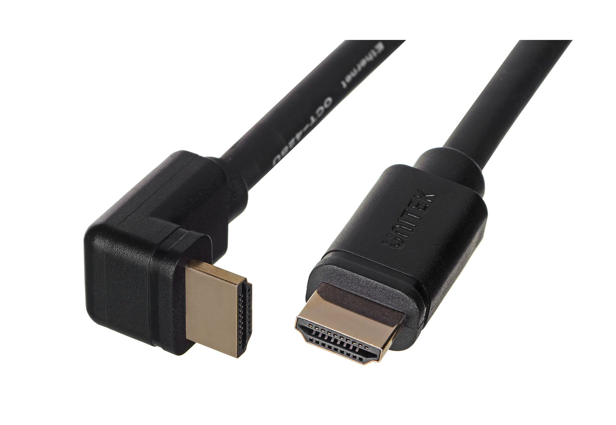 UNITEK Y-C1002 HDMI 2.0, 90° 4K60HZ,2M cable  Black_2