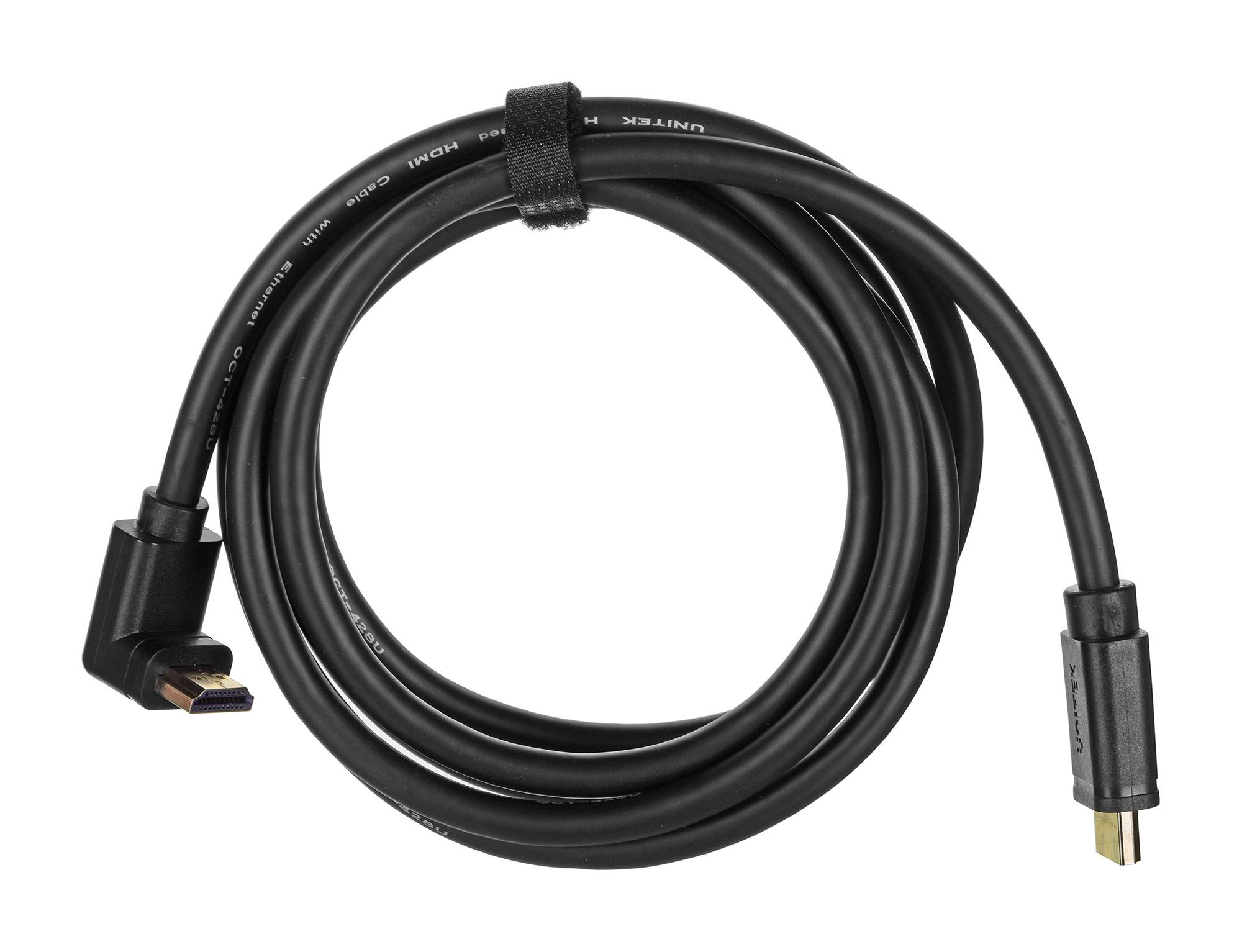 UNITEK Y-C1002 HDMI 2.0, 90° 4K60HZ,2M cable  Black_3