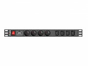 Lanberg Power strip Rack PDU (1u,10a,8x 230v,2m) pdu-04e04i-0200-iec-bk_2