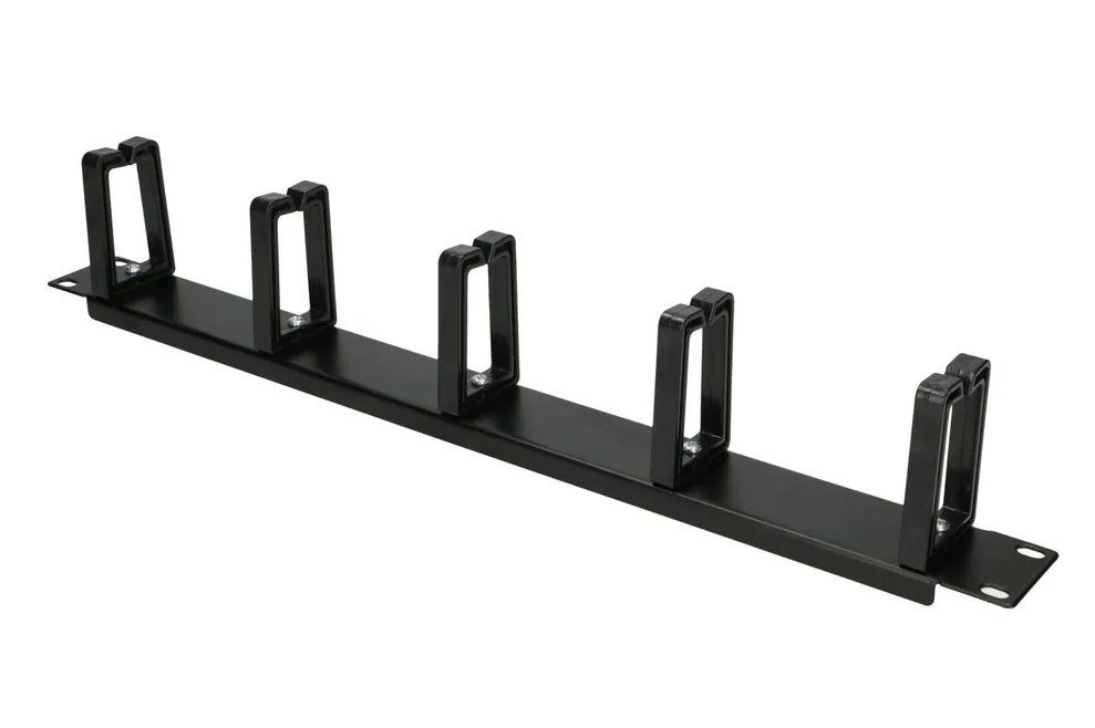 Extralink 1U Cable Organizer with plastic holders_1