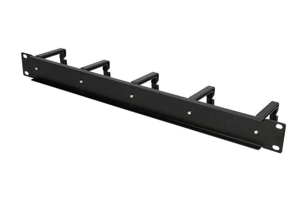 Extralink 1U Cable Organizer with plastic holders_3