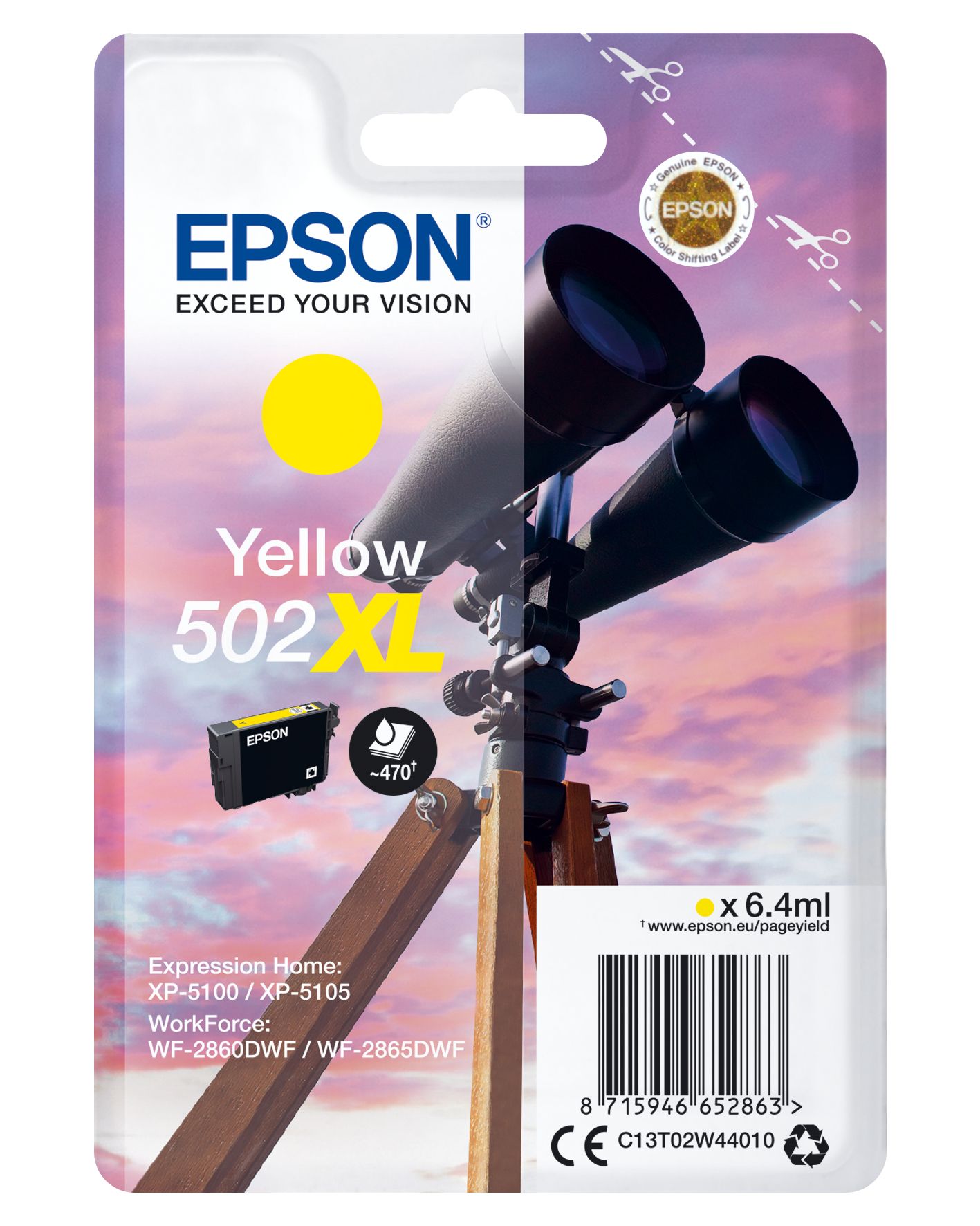 Epson Singlepack Yellow 502XL Ink_1