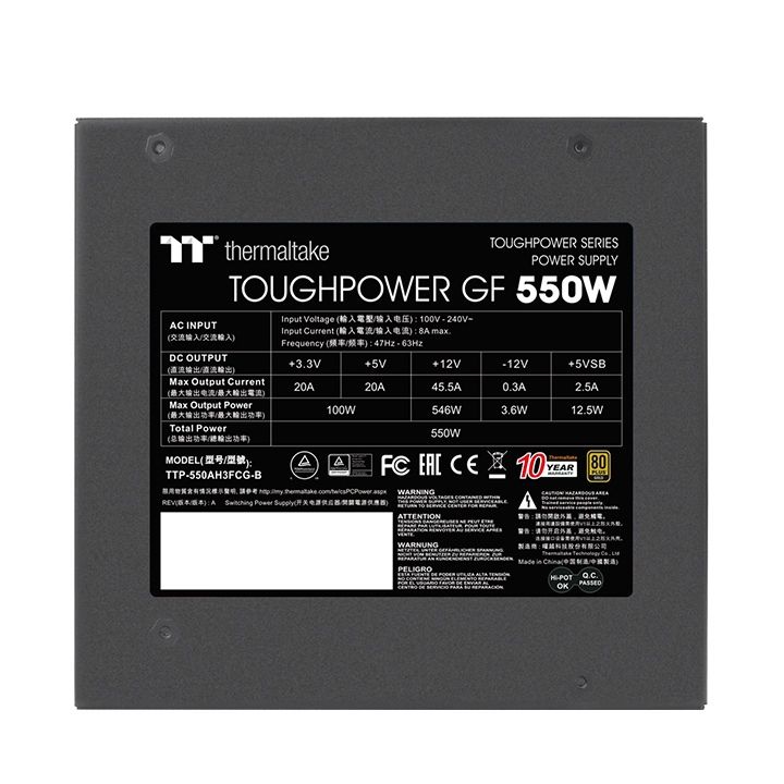 Thermaltake Toughpower SFX 550W Gold power supply unit 20+4 pin ATX Black_2