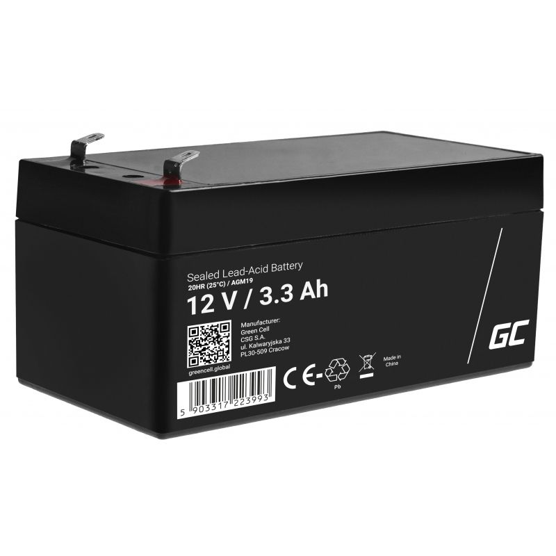 Green Cell AGM19 UPS battery Sealed Lead Acid (VRLA) 12 V 3,3 Ah_5