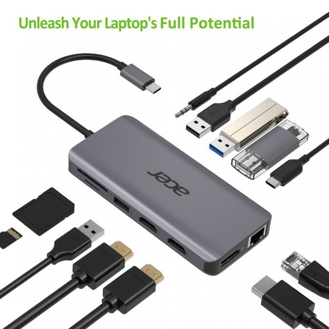 Acer 12in1 Type C dongle 2xUSB3.2/2xUSB2.0/1xSD/TF/1xDP_2