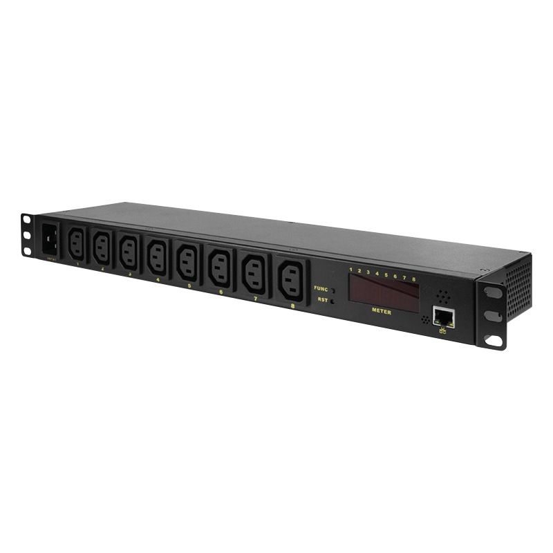 PDU LOGILINK 1U pt. rack 19 inch, 8 prize Schuko, intrare Schuko, max 16 A, on/off, 2 m,  PDU8C01  (include TV 0.8lei)