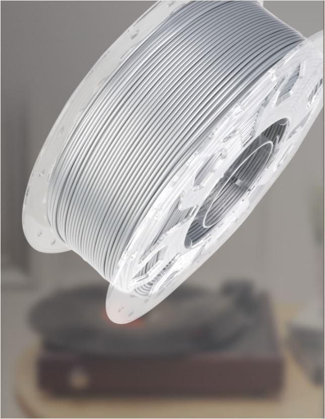 CREALITY CR PLA 3D Printer Filament, ivory white, Printing temperature: 190-220, Filament diameter: 1.75mm, Tensile strength: 60MPa, Size of filament wheel: Diameter 200mm, height 66mm, hole diameter 56mm. Utilizare: pana la 6 luni de la deschiderea ambalajului._1