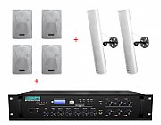 Pachet Sonorizare Biserica 120W cu 2 zone  Interior + Exterior cu volum reglabil pe zone_1