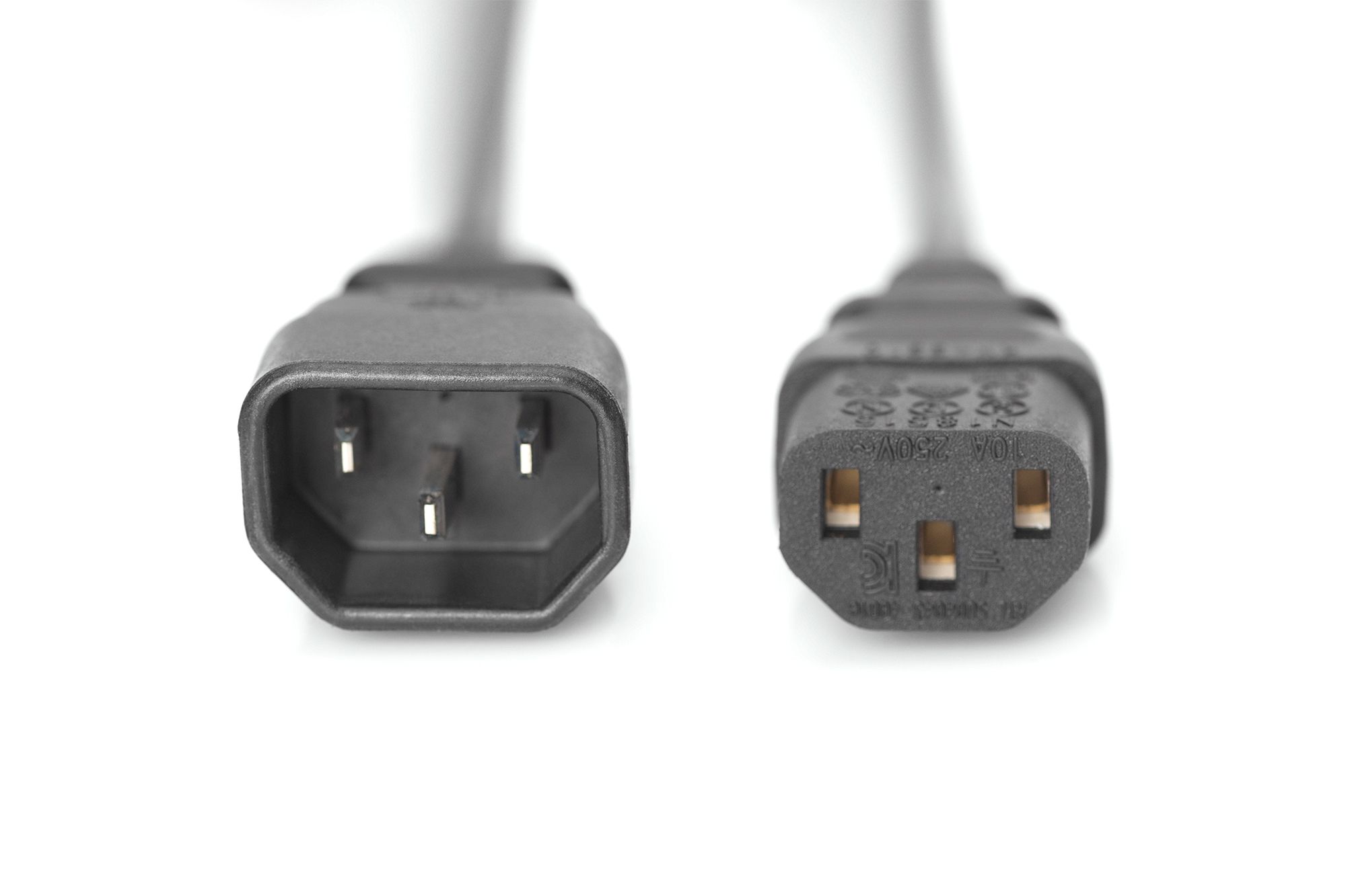 ASSMANN power cord IEC C13/C14 M/F black 5m bulk_3