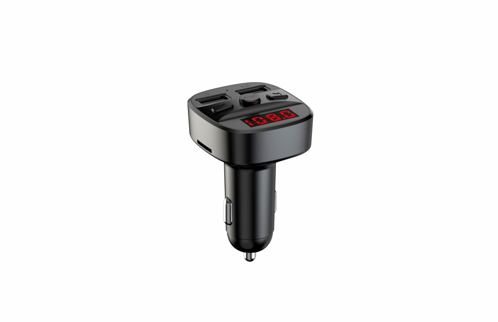 Modulator FM Serioux ABFM60, Bluetooth 5.0 , raza actiune de până la 5 m, voltaj intrare: 1x DC 12V/24V ,2 porturi USB: 1x USB DC5V 2.4A Max 1 x USB audio (pana la 32 GB), slot MicroSD (pana la 32 GB), format muzica: MP3/WMA/WAV, frecvența FM: 87.5MHz - 108.0MHZ, microfon incorporat , functii_6