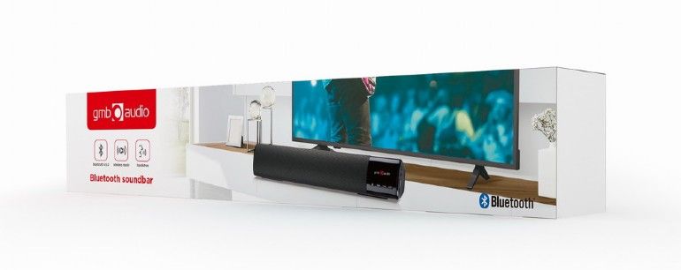 BOXE GEMBIRD portabile bluetooth, tip soundbar, RMS: 10W (2 x 5W), baterie 1200mAh, black, 