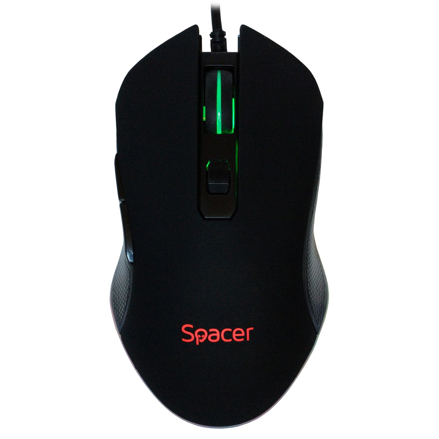 MOUSE Spacer - gaming, gaming, cu fir, USB, optic, 6.400 dpi, butoane/scroll 6/1, iluminare RGB, negru,  SPGM-PULSAR-SPEED  (include TV 0.18lei)