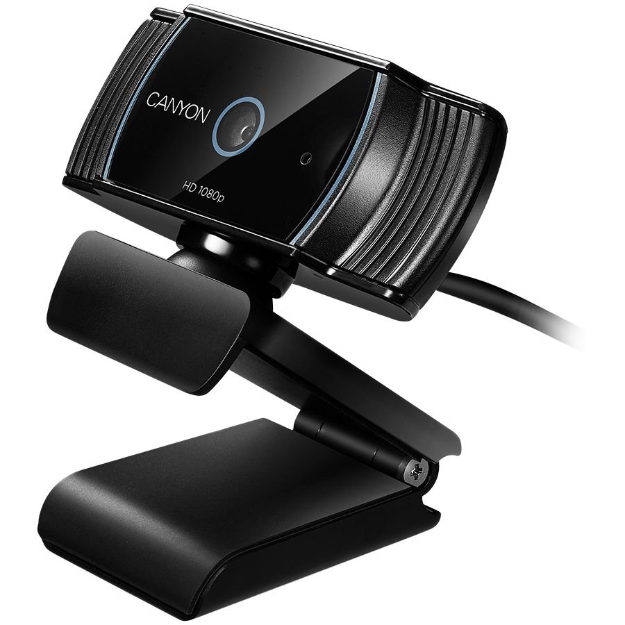 CANYON C5 1080P full HD 2.0Mega auto focus webcam with USB2.0 connector, 360 degree rotary view scope, built in MIC, IC Sunplus2281, Sensor OV2735, viewing angle 65&deg;, cable length 2.0m, Black, 76.3x49.8x54mm, 0.106kg_2