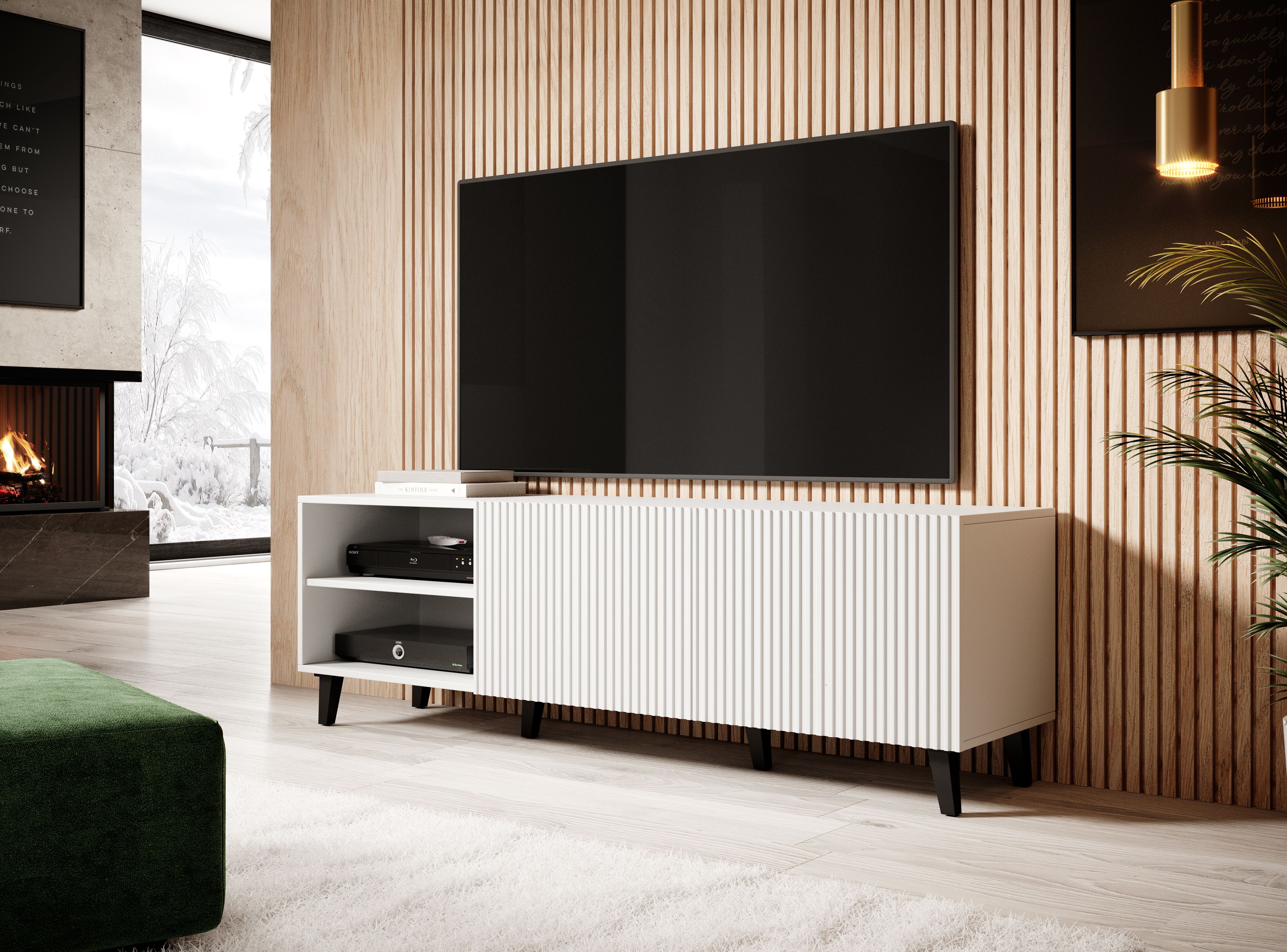 Cama RTV cabinet PAFOS 150x40x52 white matt_3