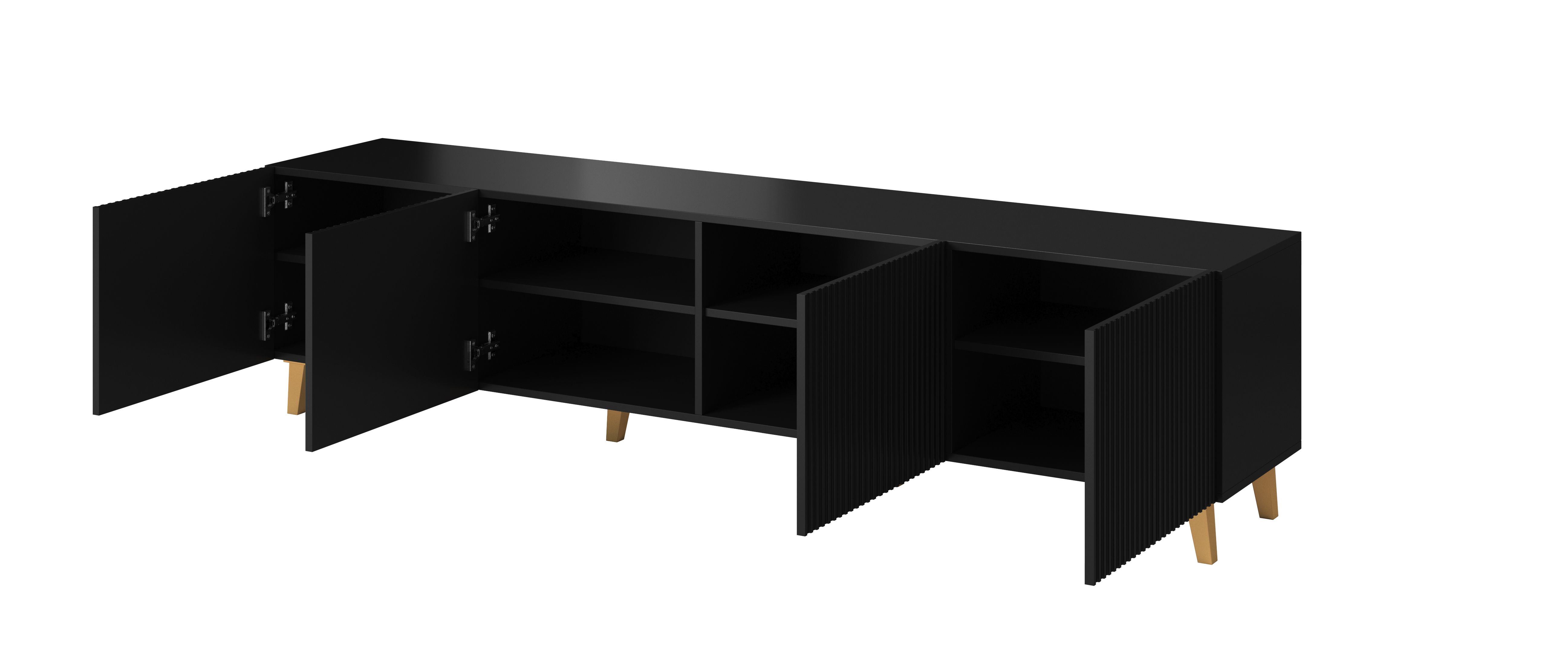 Cama RTV cabinet PAFOS 200x40x52 Black matt_2