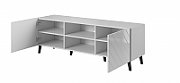 RTV cabinet ABETO 150x42x52 white/white glossy_4