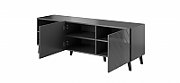 RTV cabinet ABETO 150x42x52 graphite/gloss_2