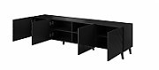 RTV cabinet ABETO 200x42x52 black glossy_2