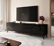 RTV cabinet ABETO 200x42x52 black glossy_3