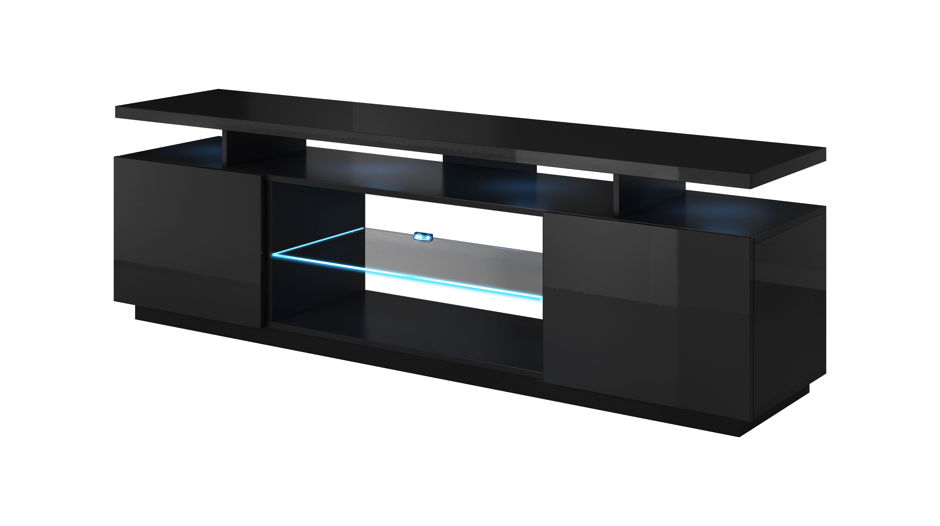 RTV cabinet EVA 180x40x52 black glossy_1