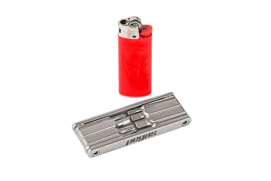 Mini set scule Pegas 8 in 1 otel Cr-V, imbus 2, 3, 4, 5, 6mm, surubelnita dreapta 5mm, surubelnita cruce PH 1, torx T25, culoare argintiu_2