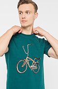 Tricou Pegas barbati, model vehicule comode, rapide, utile sanatatii, marime M, culoare verde_1