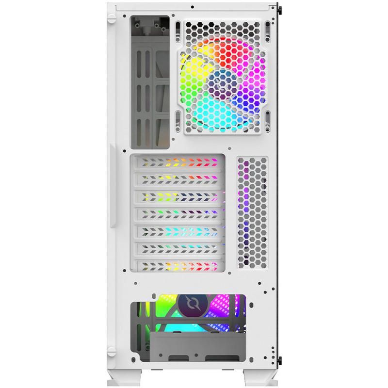 Carcasa Aqirys Canopus Midi Tower White  TECHNICAL DATA Case type: Midi Tower Materials: Tempered Glass (left side panel), 0.6 mm SPCC steel, ABS M/B support: Mini-ITX, Micro-ATX, ATX PSU support: ATX, 175 mm maximum length (bottom installation) VGA support: 330 mm maximum length CPU cooler support_5