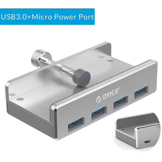 ORICO HUB USB USB 3.0, 4X USB-A, CLIP-TYPE_1