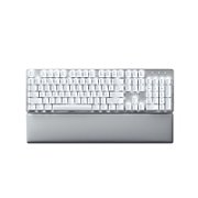 Tastatura Razer Pro Type Ultra Wireless Mehanical (usb-c, bluetooth), white LED illuminated.  TECH SPECS SWITCH TYPE Razer™ Yellow Mechanical Switch KEY FEEL Linear and Silent SIZES Full Size LIGHTING Backlit keys (white LED) WRIST REST Yes ONBOARD MEMORY None MEDIA KEYS Yes PASSTHROUGH None_1