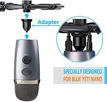 LOGITECH Blue Radius III Custom Shockmount for Yeti and Yeti Pro USB Microphones - BLACKOUT_1