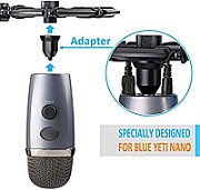 LOGITECH Blue Radius III Custom Shockmount for Yeti and Yeti Pro USB Microphones - BLACKOUT_1