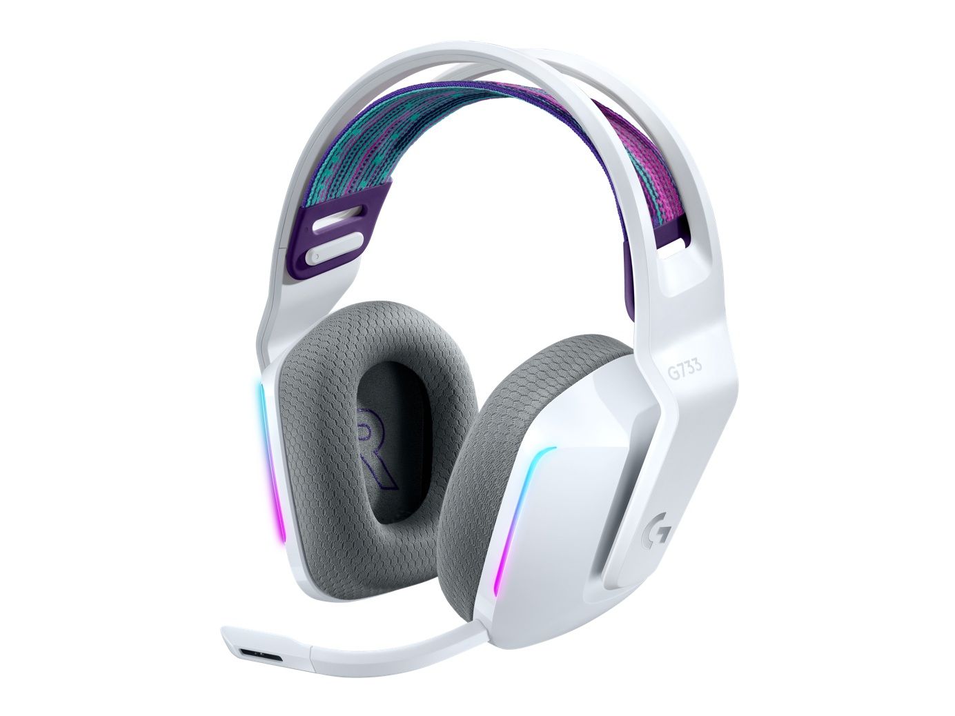 LOGITECH G733 LightSpeed Wireless RGB Gaming Headset - WHITE - EMEA_1
