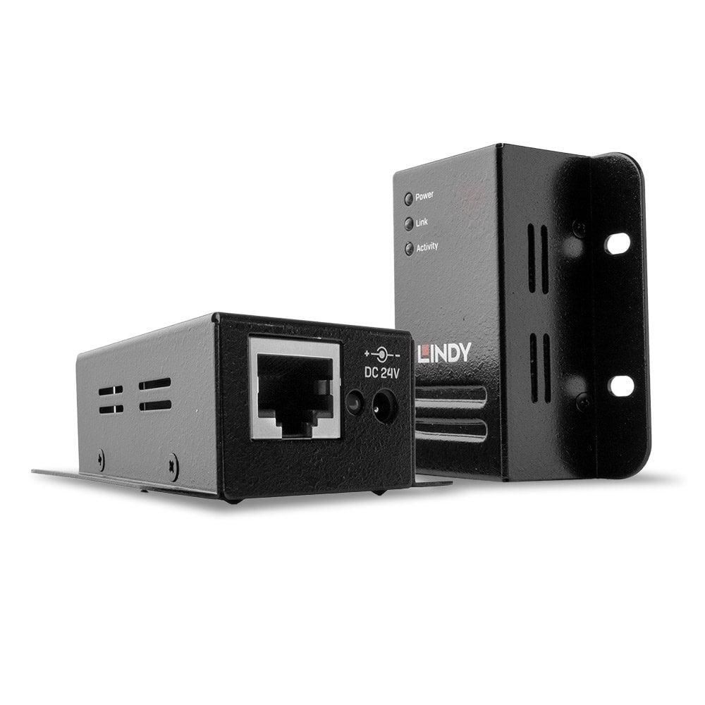 Lindy 50m USB 2.0 Cat.5e Extender  Technical details  Specifications  USB Standard: USB 2.0 Supported Bandwidth: 480Mbps Maximum Distance: 50m (164.04ft) Transmission Medium: Cat.5/5e/6 or higher network cable Chipset: NS1021 Special Features: Power over Cable   Connectors  Transmitter Input: USB_1