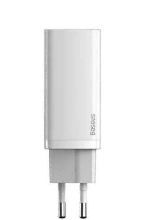INCARCATOR retea Baseus GaN2 Lite, Quick Charge 65W, 1 x USB 5V/3A, 1 x USB Type-C 5V/3A, alb 
