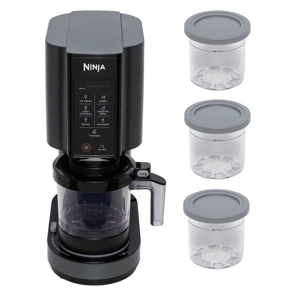 Ninja NC300EU ice cream maker Traditional ice cream maker 0.473 L 800 W Black, Silver_1