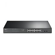 TP-LINK 16-Port Gigabit PoE+ Easy Smart Switch 16 Gigabit RJ45 Ports 2 SFP Slots 802.3at/af 192W PoE Power 1U 19inch Rack-mountable_1