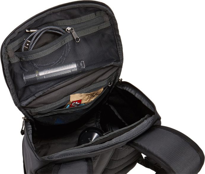 RUCSAC THULE, pt. notebook de max. 14 inch, 1 compartiment, buzunar lateral x 2, waterproof, poliester, negru, 