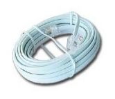 CABLU TELEFONIC GEMBIRD 6P4C, 10m, Alb, 