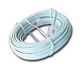 CABLU TELEFONIC GEMBIRD 6P4C, 10m, Alb, 