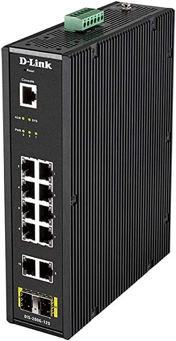 D-Link DIS-200G-12S switch-uri Gestionate L2 Gigabit Ethernet (10/100/1000) Negru_2