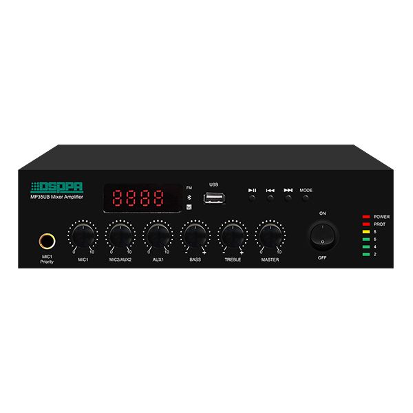 Amplificator cu mixer 120W pe 100V, DSPPA MP120UB cu USB, FM & Bluetooth_1