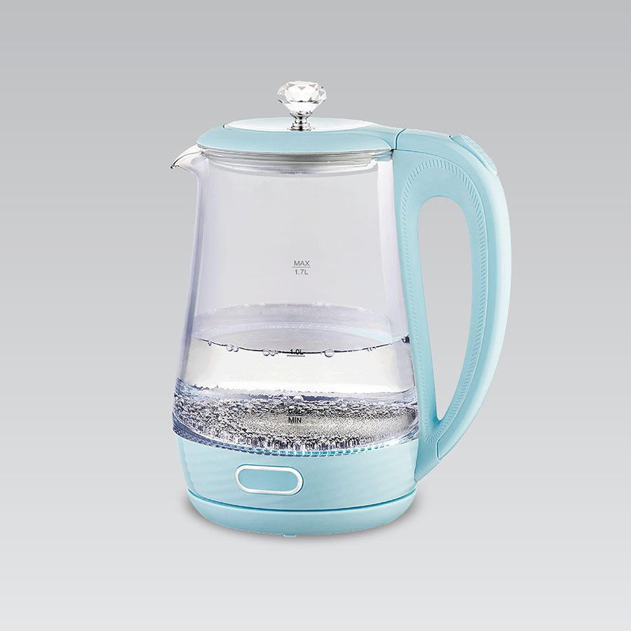 Maestro MR-052-BLUE Electric glass kettle, blue 1.7 L_1