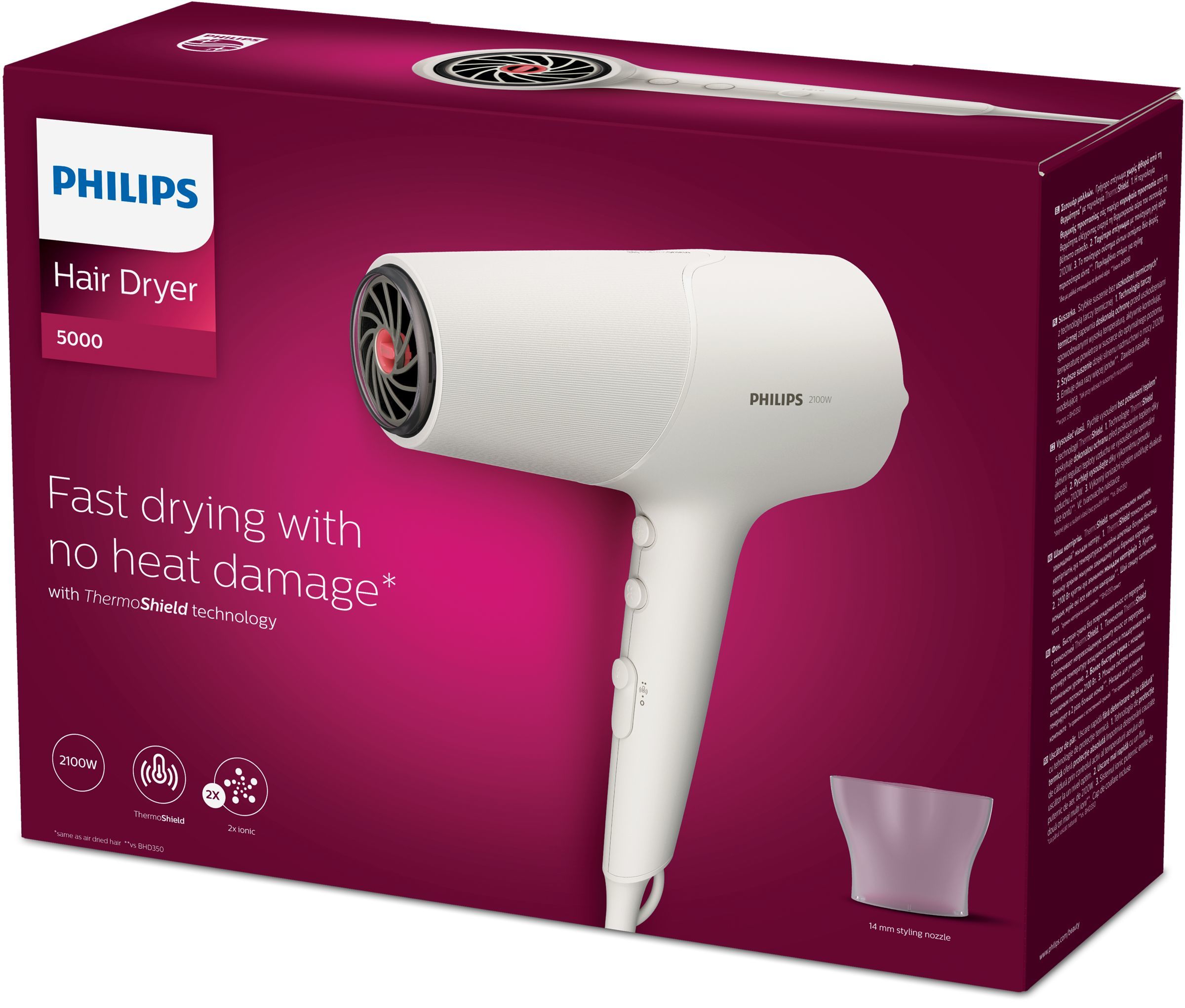 Philips 5000 series BHD501/00 hair dryer 2100 W White_2